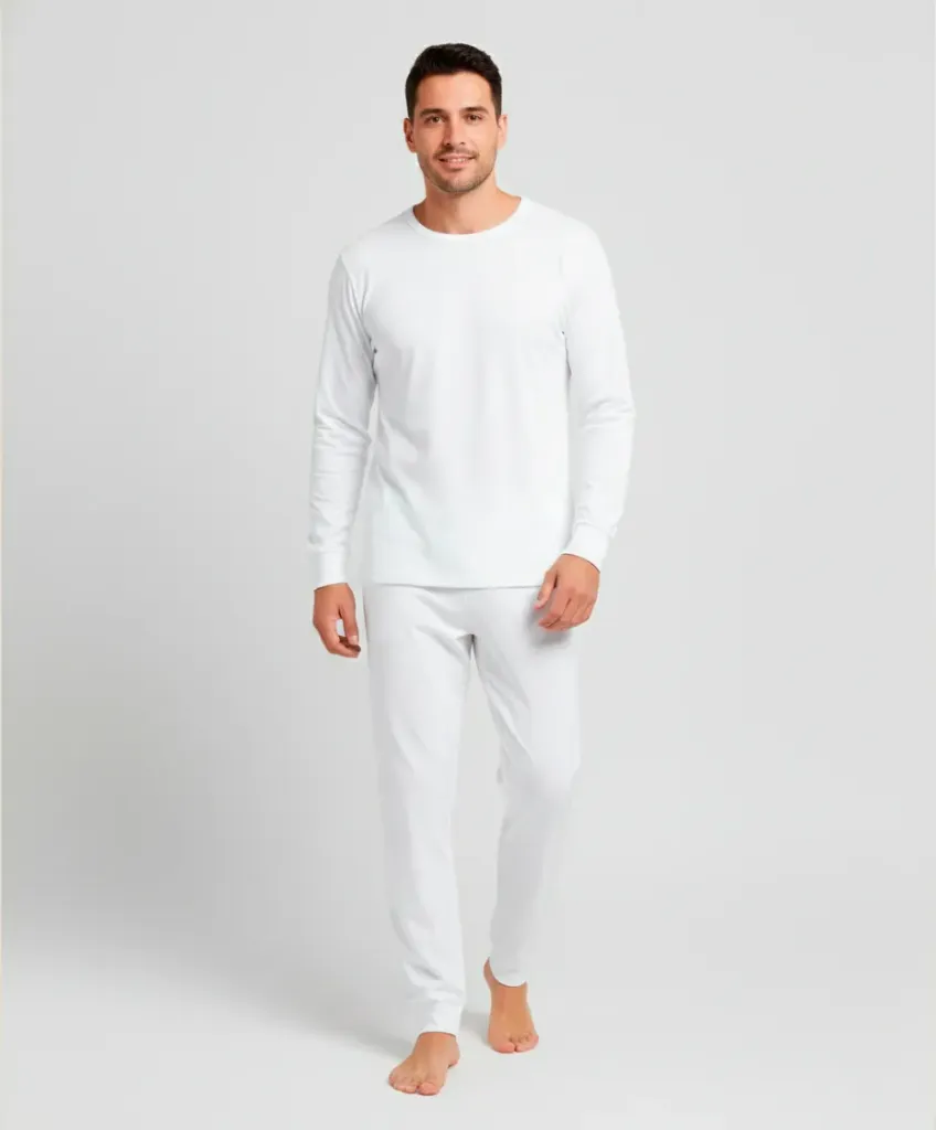 7006 PIJAMA TERMICA CABALLERO (CH, Negro)