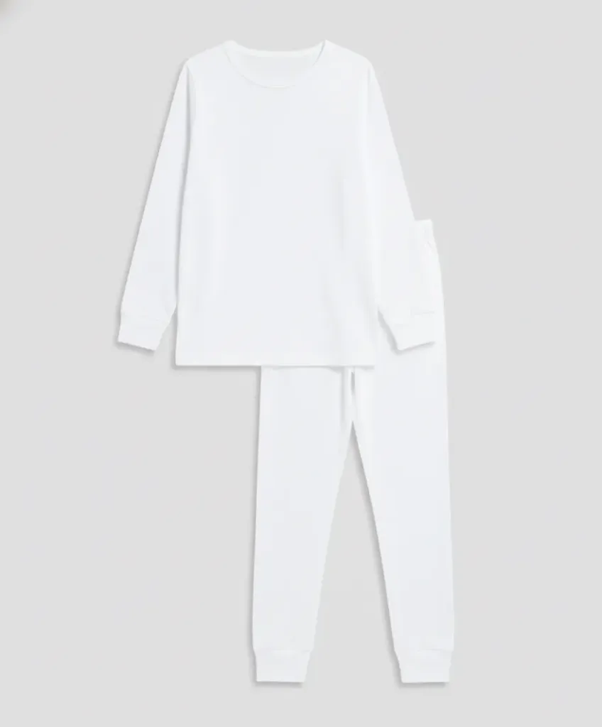 7014 PIJAMA TERMICA NIÑOS / Juvenil (4, Negro)