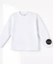 5504 PLAYERA BLANCA AFELPADA M/L
