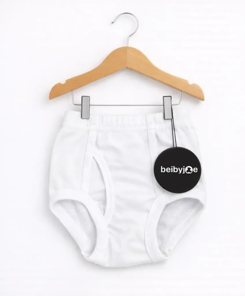 Trusa Blanca Algodón Resorte Oculto M5813