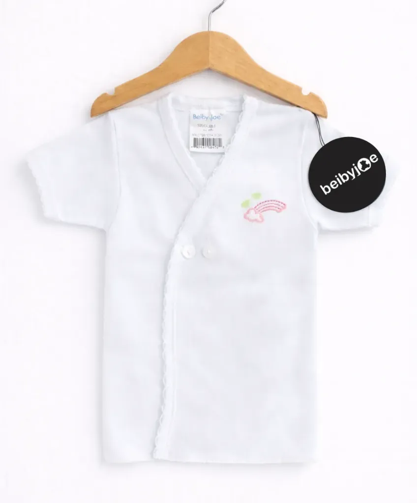 Cruzada Blanca Algodón C/Bordado M/M M5047 (0 Meses)