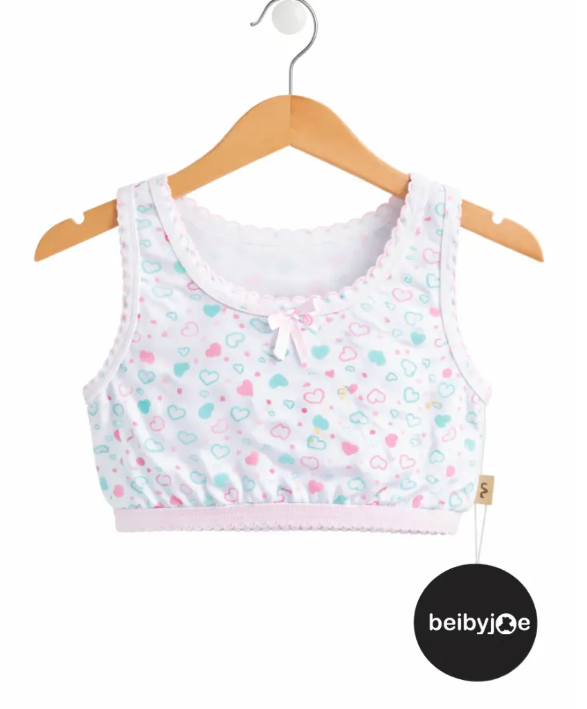 Corpiño de Algodón Estampado Niñas M6502