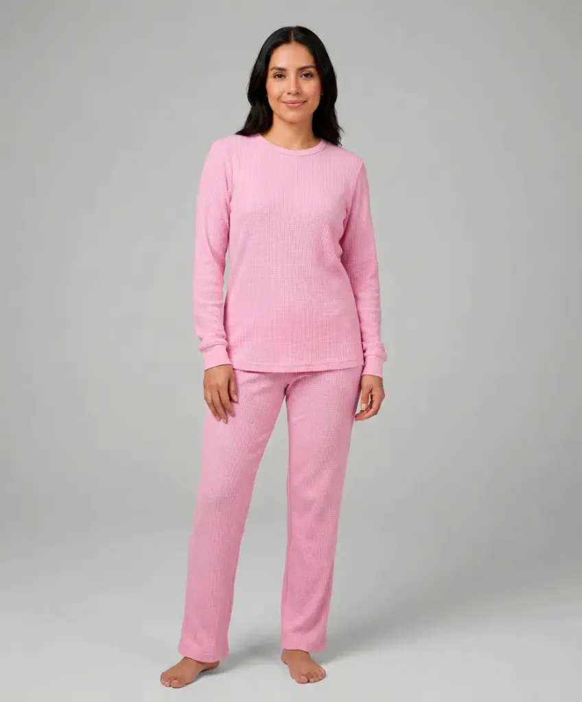M7023 PIJAMA TERMICA DAMA (CH, Rojo)
