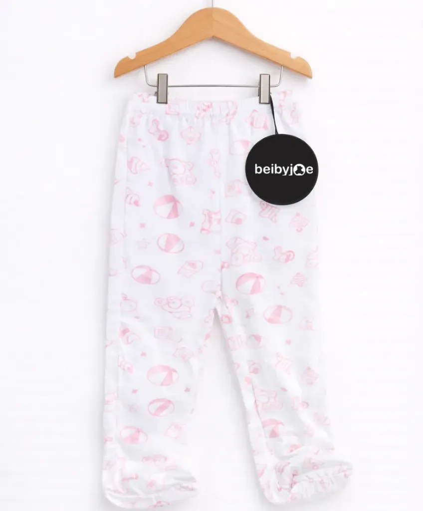 M7802 Pantalón Estampado Algodón C/Pie